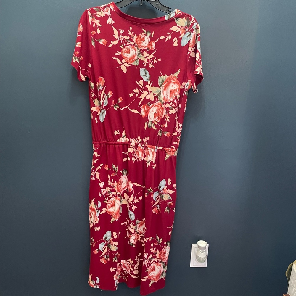 Floral Short Sleeve Dress